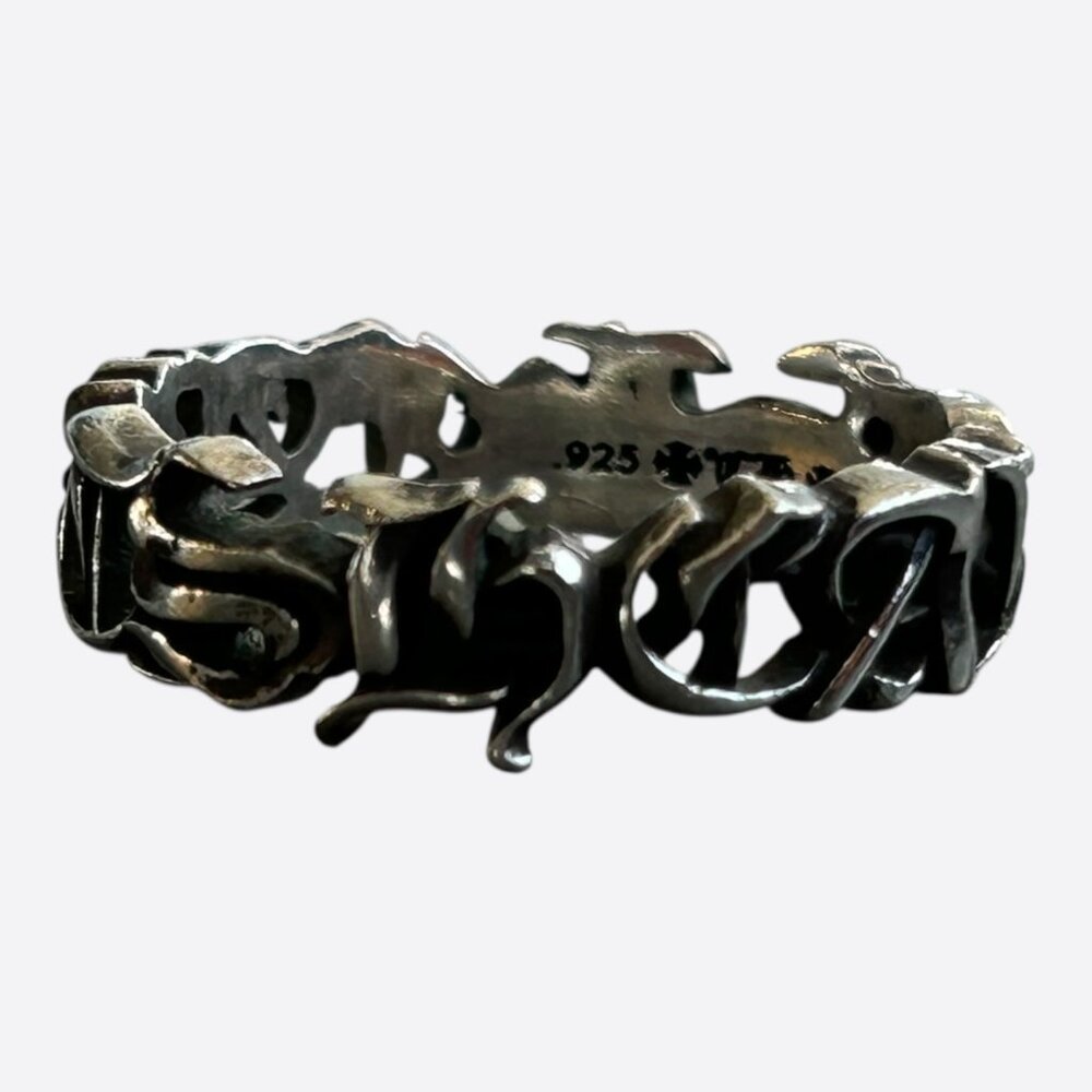 Chrome Hearts Silver Spellout Ring - image 1